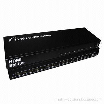 1 x 16 HDMI® Splitter, Supports 3D, CEC, 100-240V AC, 50/60Hz Input